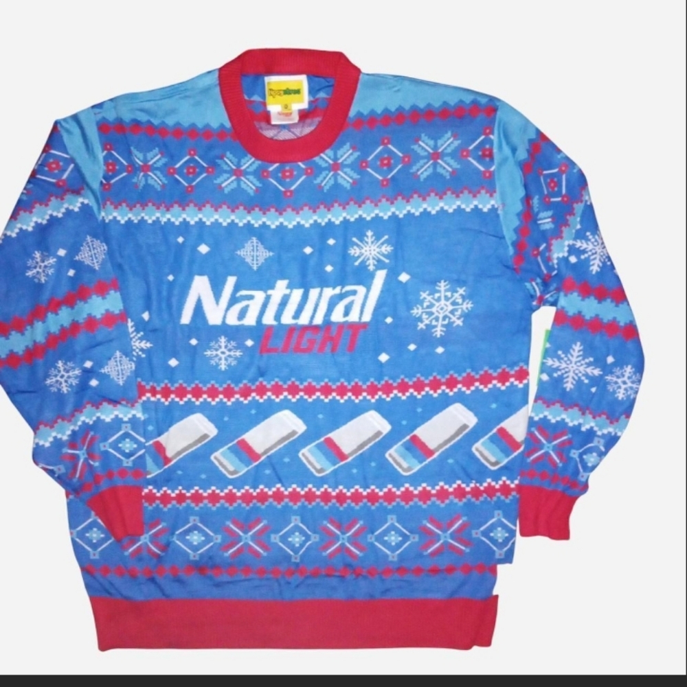 Blue and Red Men's Sweater